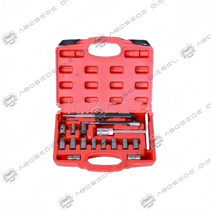 17-Piece Diesel Injector Cleaning Tool Set – Professional Seat Reaming And Maintenance Kit