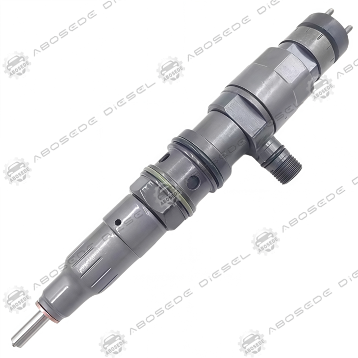 Bosch 0445120104 / 0445120207 4-Pin Common Rail Diesel Injector CRIN4.2 | A4720700787 A4720700387 A4720700587 0986435539 For DD15 / DD16 Engines