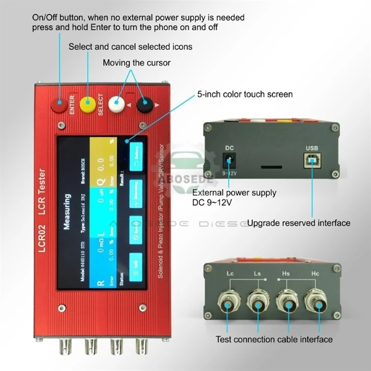 LCRO2 LCR Tester – Diesel Common Rail Solenoid & Piezo Injector Diagnostic Bridge factory